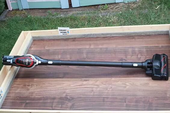 Bosch Unlimited cordless vacuum is lying in the test area.